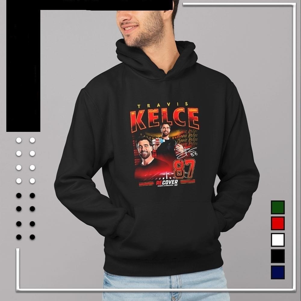 Travis Kelce 87 Recover Sports Hydration Hoodie